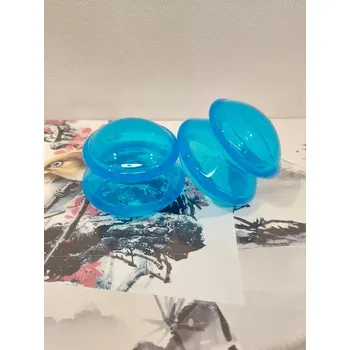 Baňkování Masážní Baňka L - Silikonová / Modrá (Baňka proti celulitidě)