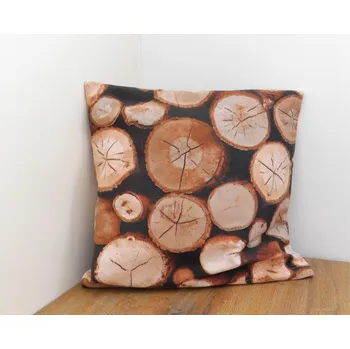 Povlak na polštářek Povlak na polštářek POLENA DŘEVA