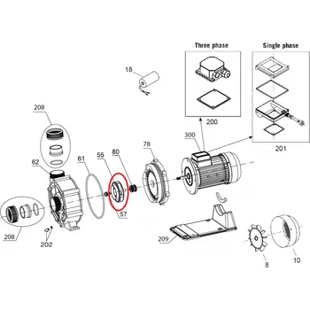 Příslušenství k čerpadlu ESPA Oběžné kolo čerpadla New Contra 3T/M 3HP