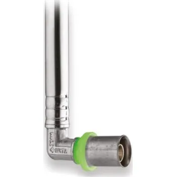 Fitinka Easy EASY+ 828 L-garnitura 20x15mm, 300mm, s CU připojením, lisovací, topení, mosaz/měď