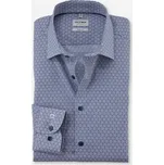 Olymp Level Five Body Fit společenská košile 203874 18 Modrá 41