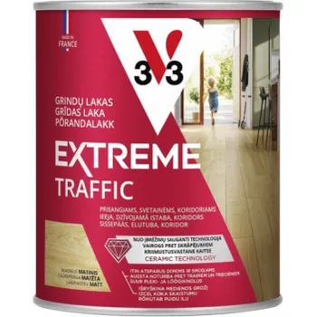 Lak na dřevo Podlahový lak V33, matný, bezbarvý, 0,75l