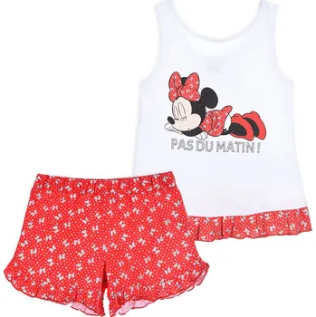 Dívčí pyžamo Dívčí letní pyžamo DISNEY MINNIE bílo-červené Velikost: 116