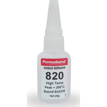 Průmyslové lepidlo PERMABOND 820 vteřinové vysokoteplotní lepidlo 50g