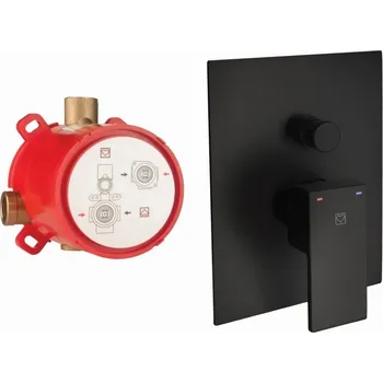 Vodovodní baterie HERZ Baterie podomítková černá - SQ 00362B - UH00362B