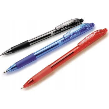 10x Propiska Pentel BK-417 automatická červená
