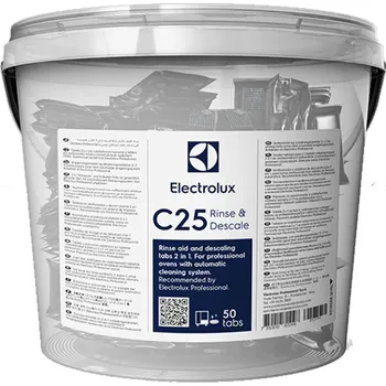 Oplachové a odvápňovací tablety Electrolux C25 Rinse & Descale 50 ks