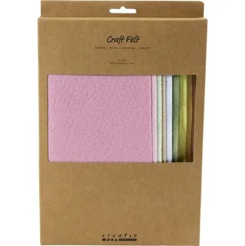 Creative Plsť na tvoření 10 ks PASTELOVÉ ODSTÍNY