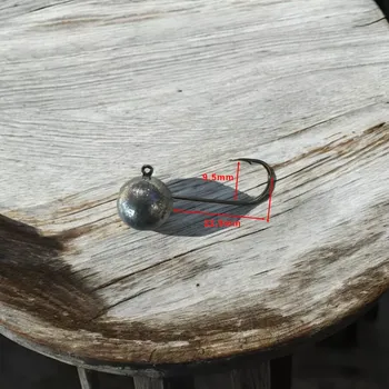 Rybářský háček RYVALURES-JIGOVÁ HLAVA KOULE 10G/HÁČEK KUMHO 1