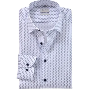 Pánská košile Olymp Level Five Body Fit společenská košile 207874 00 Bílá 43