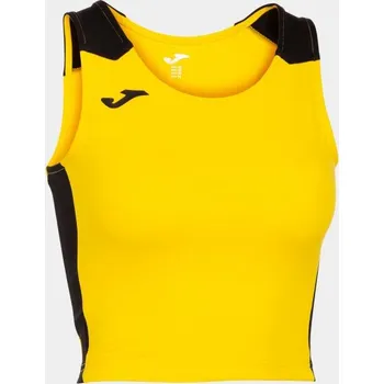 Dámský/Dívčí sportovní top JOMA RECORD II TOP YELLOW BLACK Velikost: M, Barva: YELLOW-BLACK