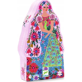 Puzzle Puzzle Princezna a páv 36 dílků Djeco