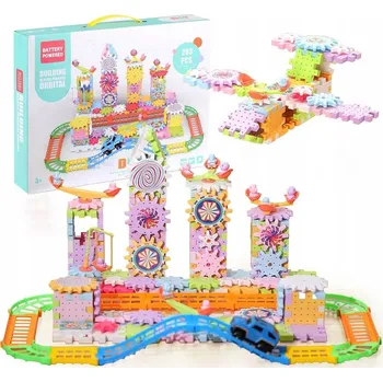 ostatní stavebnice Soupravy stavebních bloků, dráha 203 dílů