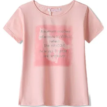 DÍVČÍ TRIČKO S OBRÁZKEM KONĚ NOVINKA Barva: Světle růžová, Velikost: 158