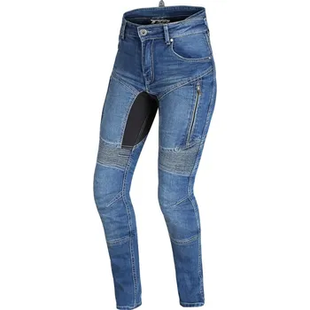 Moto kalhoty TXR Dámské džíny na motorku Patriot světle modré W34 (Světle modré dámské jeansy na motorku se zvýšeným pasem v zadní části. 4 vnější kapsy, kvalitní a pohodlný materiál.)