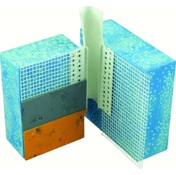 Stavební profil Profil dilatační rohový 6328/2,50m 15-60mm, tl.om.5mm, V-tvar, PVC+tkanina VWS