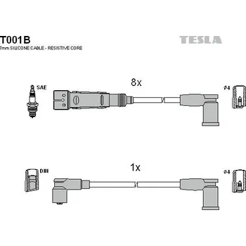 Autoelektrika Sada kabelů pro zapalování TESLA T001B