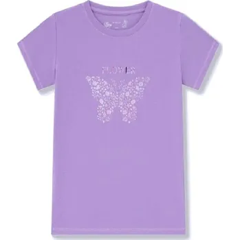 Dívčí tričko DÍVČÍ TRIČKO S2512A FIALKOVÁ VELIKOSTI 134-164 Velikost: 164, Barva: Fialová