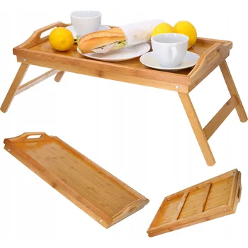 Stolik pod laptopa śniadaniowy składany, podnos na postel