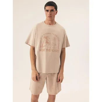 Pánské oblečení Henderson Core 42604 Písečné pyžamo kr/r M-2XL nahý XXL