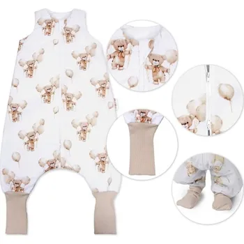 Spací pytel pro miminko Spací vak se zahrnovacími nohavičkami Teddy Ball, vel. S, 68/86, Velikost koj. oblečení 68-86 (6-18m)