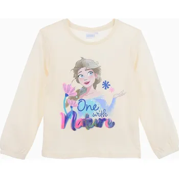 Dívčí tričko Frozen (Ledové království) TRIKO FROZEN dlouhý rukáv (krémové) Velikost: 5