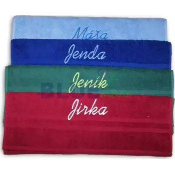 Osuška Gardener group ČR Froté osuška se jménem 70x140cm vz.9 tmavě zelená