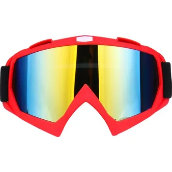 Motodoplněk TXR MX brýle Core oranžové se zlatým plexi (ultralehký rám; dvojitý elastický popruh; odolné plexi; efektivní ventilace)