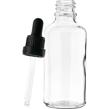 Dávkovač mýdla Skleněná lahvička s kapátkem dávkovač čirá 20 ml s pipetou