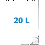 Spoko flipchartový blok, prázdný, arch: 68 x 99 cm, 80 g, 20 listů, bílý