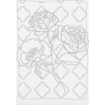 Malířské plátno Creative Malířské plátno s předtiskem 24x30 cm RŮŽE