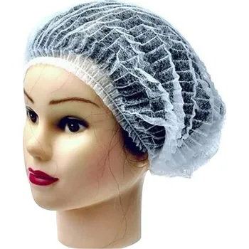 Nailee Čepice bílá z netkané textilie 100ks