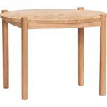 Hübsch Konferenční stolek TRAVA béžový ø60 cm 201903