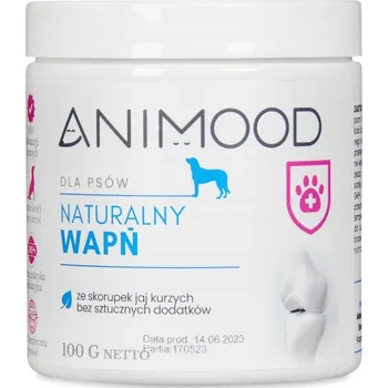 Pamlsek pro psa ANIMOOD Přírodní doplněk stravy vápník pro psy z vaječných skořápek 100g