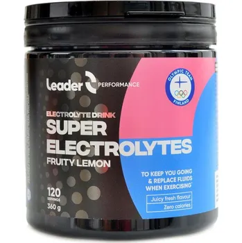 Nápoj pro sportovce Leader performance Super Electrolytes 360g - peach
