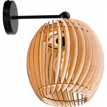 Nástěnné svítidlo Stropní svítidlo Nástěnné svítidlo s paticí E27, styl loft, SUD 20cm, dřevo