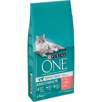 Krmivo pro kočku Purina One Adult Bifensis losos/celozrnné obiloviny 9,75 kg