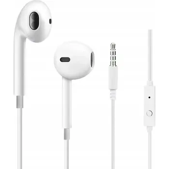 Sluchátka Pohodlná sluchátka GELESE Stereo do uší bílá miniJack 3,5mm