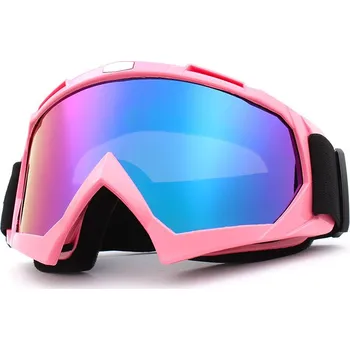 Motodoplněk TXR MX brýle Core růžové s iridiovým plexi (ultralehký rám; dvojitý elastický popruh; odolné plexi; efektivní ventilace)