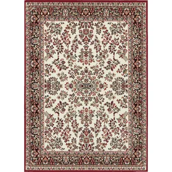 Koberec Koberec tradiční do obýváku 120x170cm, klasický vzor červeno-krémový