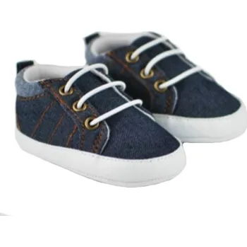 Capáčky Kojenecké capáčky/botičky, plátěné, jeans, Boy, , Velikost koj. oblečení 68-80 (6-12m)