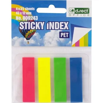 Vrták Indexové záložky D.Rect PET 43x12 mm