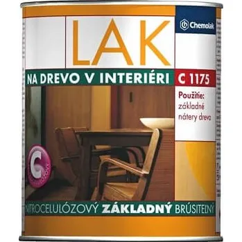 Lak na dřevo Chemolak C 1175 lak nitrocelulozový základní brousitelný 8 kg