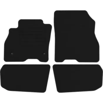 autokoberec Velurové autokoberce s upevněním v sadě Edecor