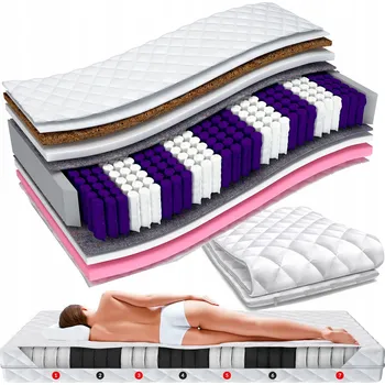 Matrace Termoplastická Matrace ŚpijZdrowo 140 x 200 x 21 cm H3 , H4