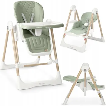 Jídelní židlička Jídelní židlička Nukido 3v1 zelená s nastavitelnou výškou