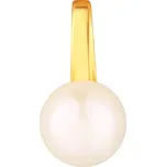 JVD Dámský stříbrný pozlacený přívěsek perla SVLP1382XD2GP09