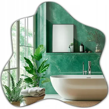 Zrcadlo Dekorativní Zrcadlo Nepravidelného Tvaru pro Líčení a Make-up do Koupelny Netradiční