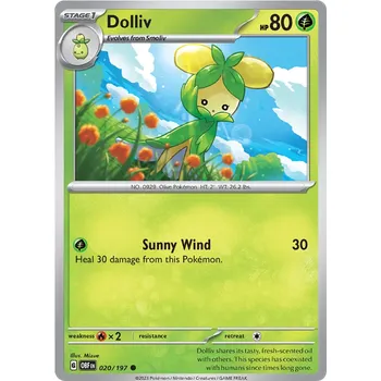 Sběratelská karetní hra Pokémon TCG Dolliv 020/197 - Reverse Holo