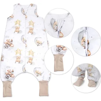 Spací pytel pro miminko Spací vak se zahrnovacími nohavičkami Teddy Star, vel. M, 86/104, Velikost koj. oblečení 86/104